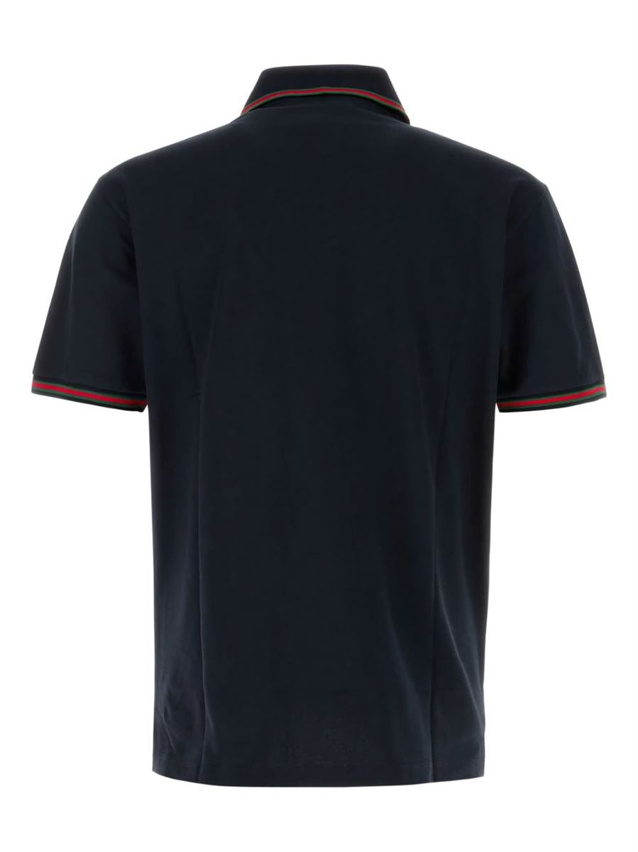 LOGO-EMBROIDERED POLO SHIRT -  GUCCI -  Verso