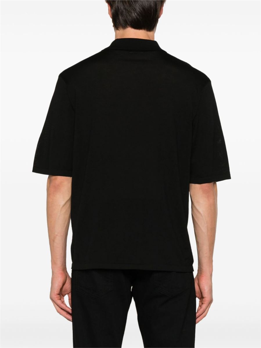 LOGO-EMBROIDERED POLO SHIRT SAINT LAURENT