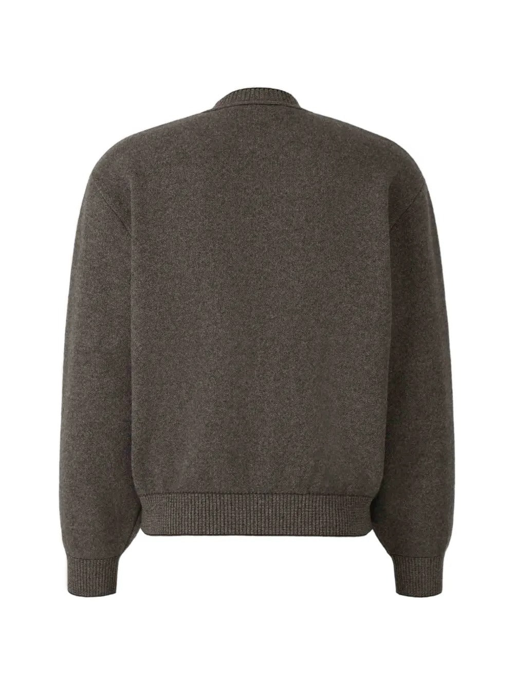 Logo-embroidered ribbed-trim sweater-JACQUEMUS-Verso