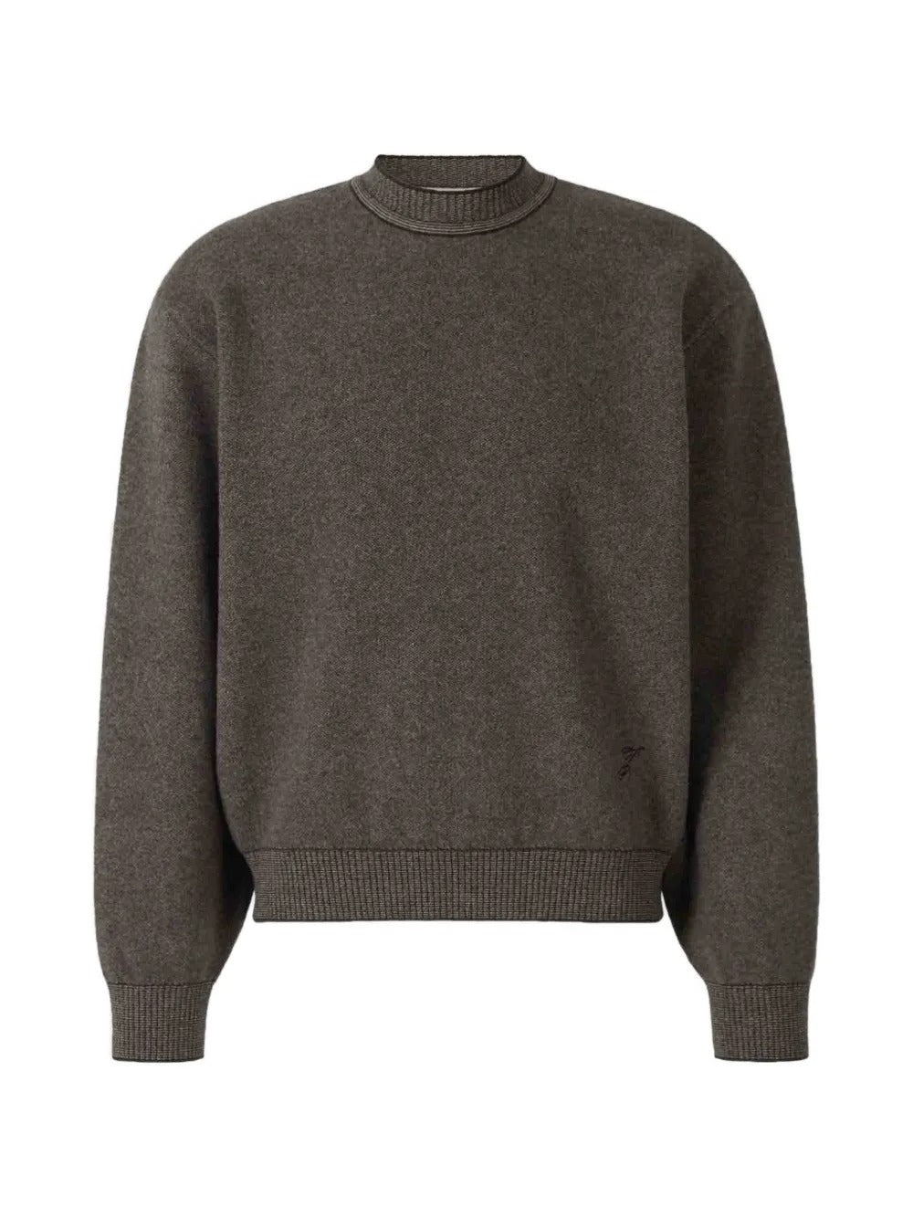 Logo-embroidered ribbed-trim sweater-JACQUEMUS-313166-XS-Verso