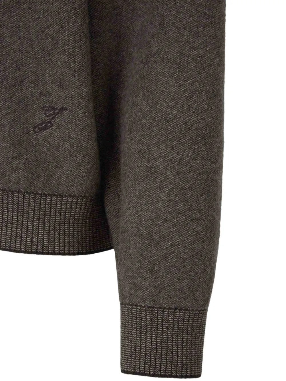 Logo-embroidered ribbed-trim sweater-JACQUEMUS-Verso