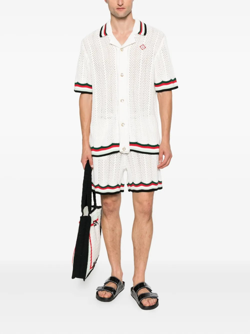 Logo-embroidered Shirt-CASABLANCA-Verso