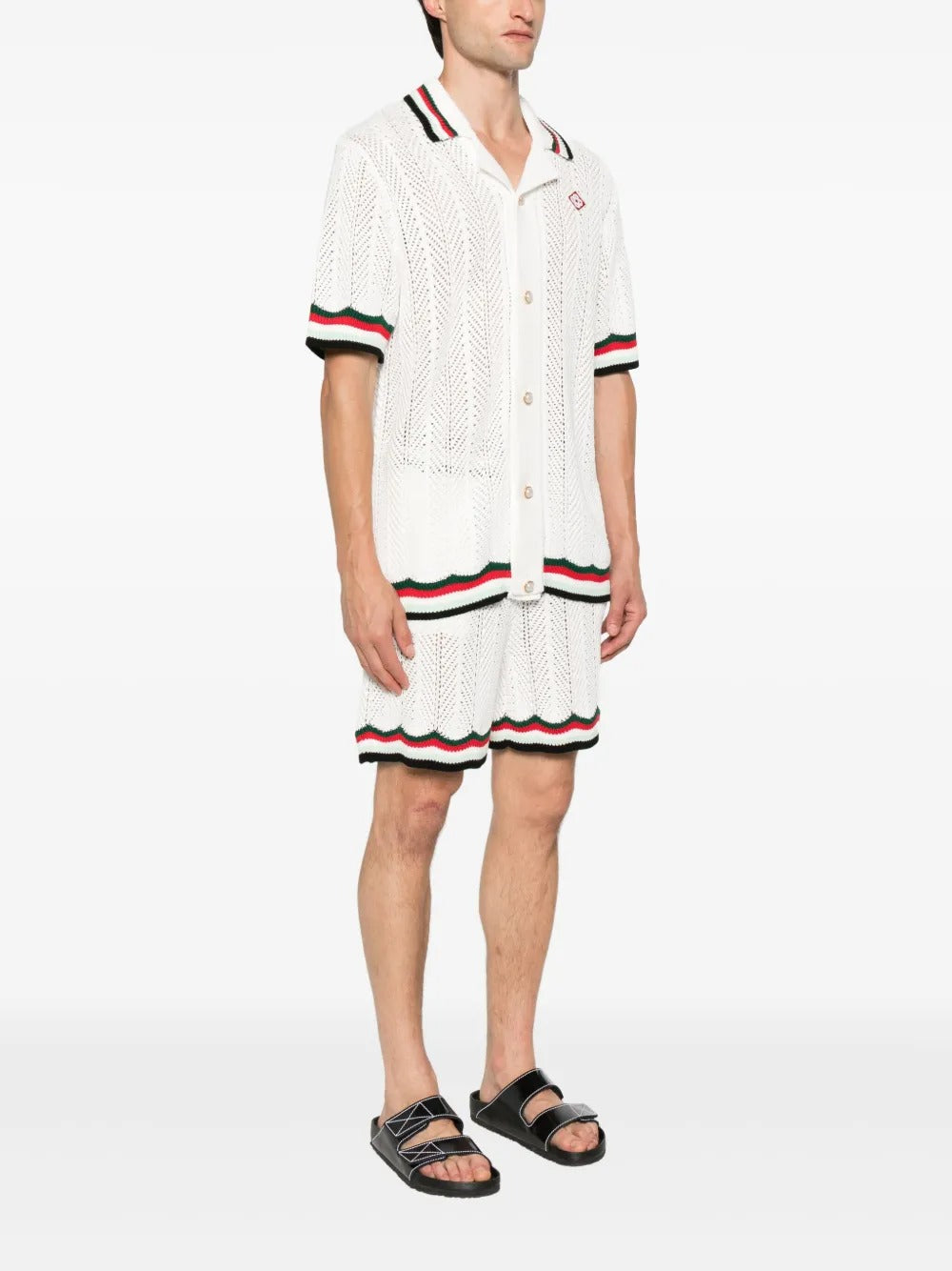 Logo-embroidered Shirt-CASABLANCA-Verso