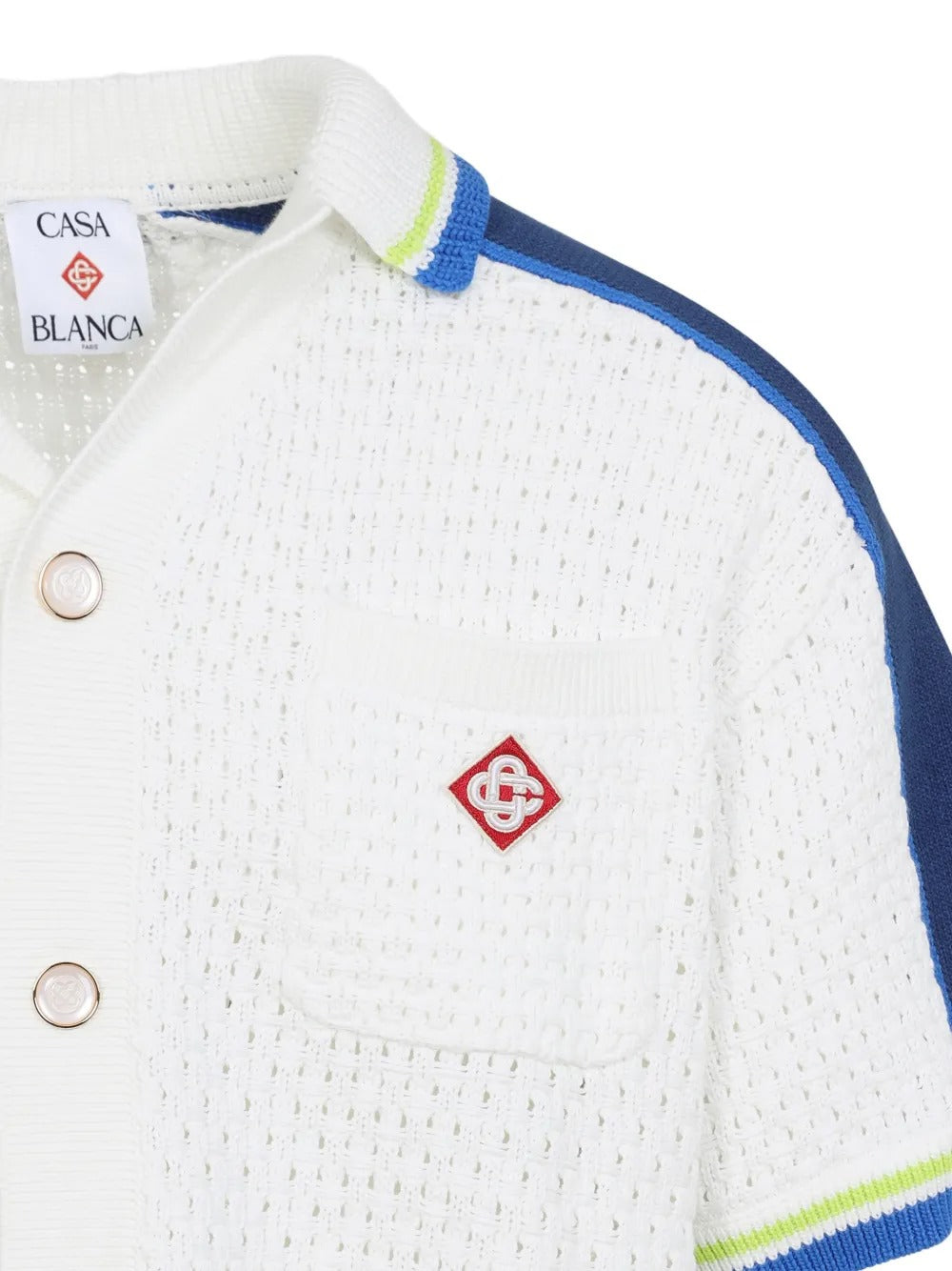 Logo-embroidered shirt-CASABLANCA-Verso