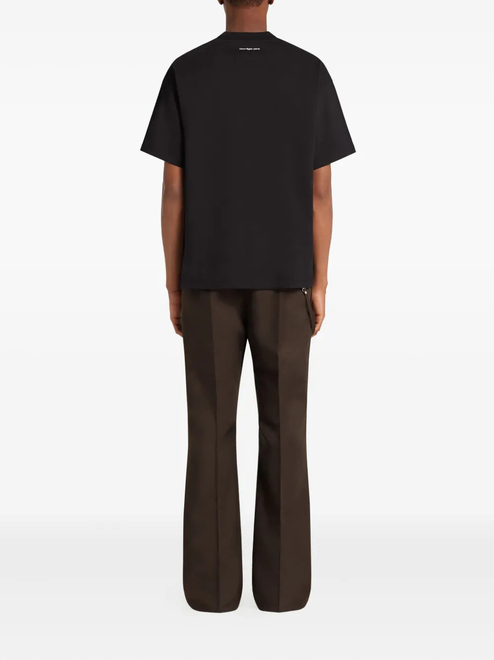 Logo-embroidered short-sleeve t-shirt-COURRÈGES-Verso