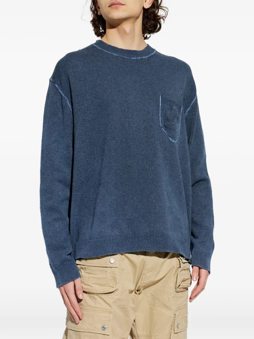 Logo-embroidered sweater-DSQUARED2-Verso