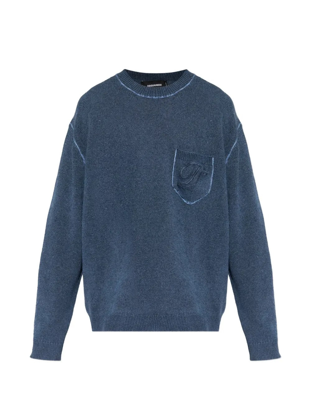 Logo-embroidered sweater-DSQUARED2-Verso