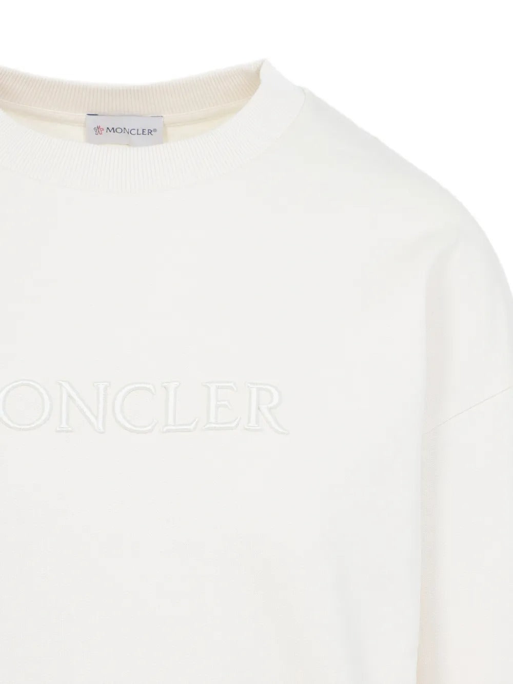 Logo-embroidered sweatshirt-MONCLER-Verso
