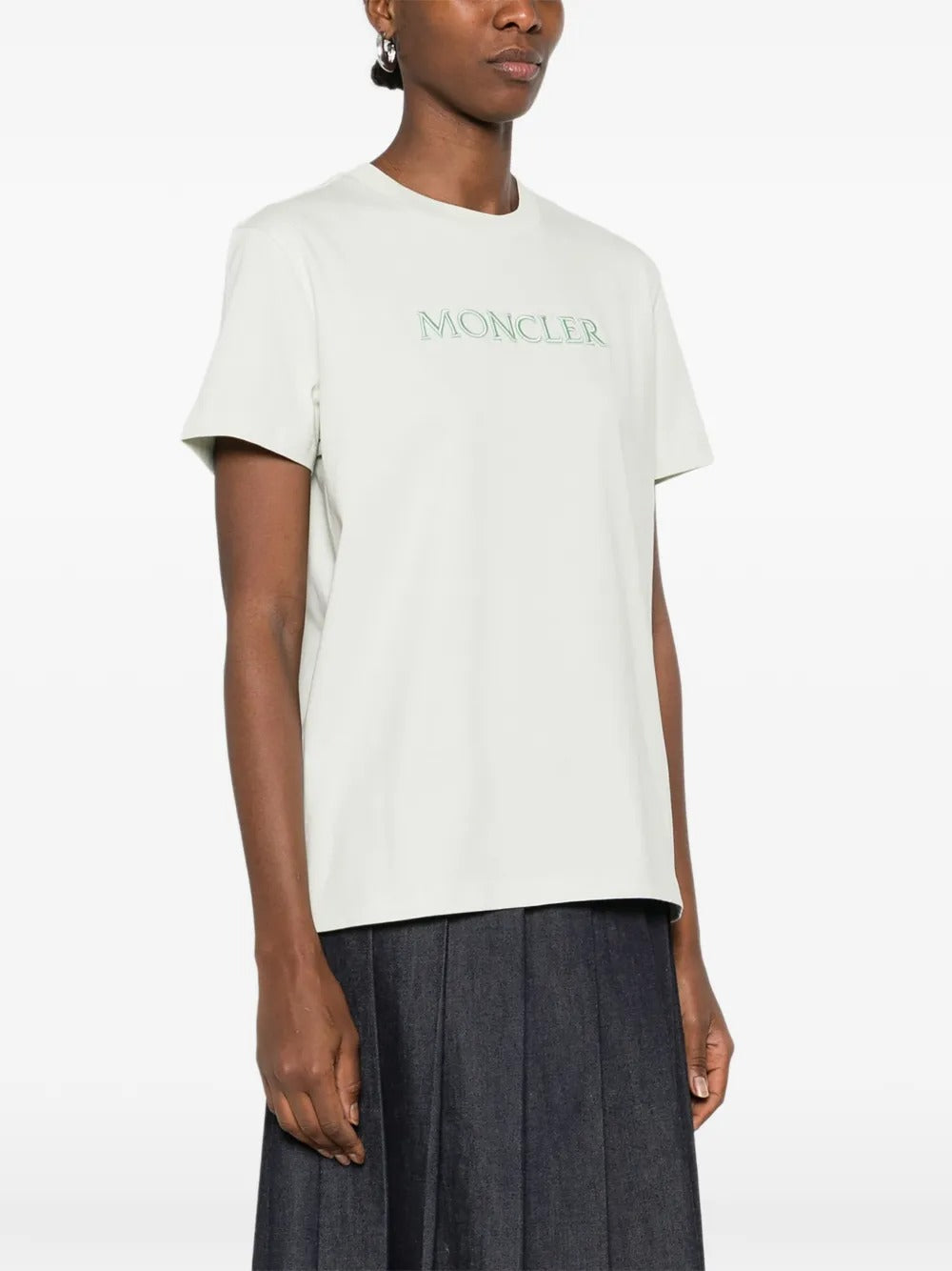 Logo-embroidered T-shirt-MONCLER-Verso