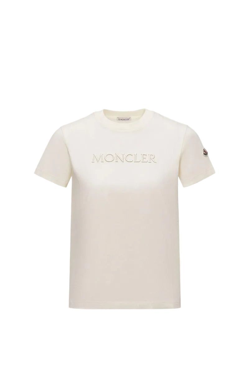 Logo-embroidered t-shirt-MONCLER-Verso
