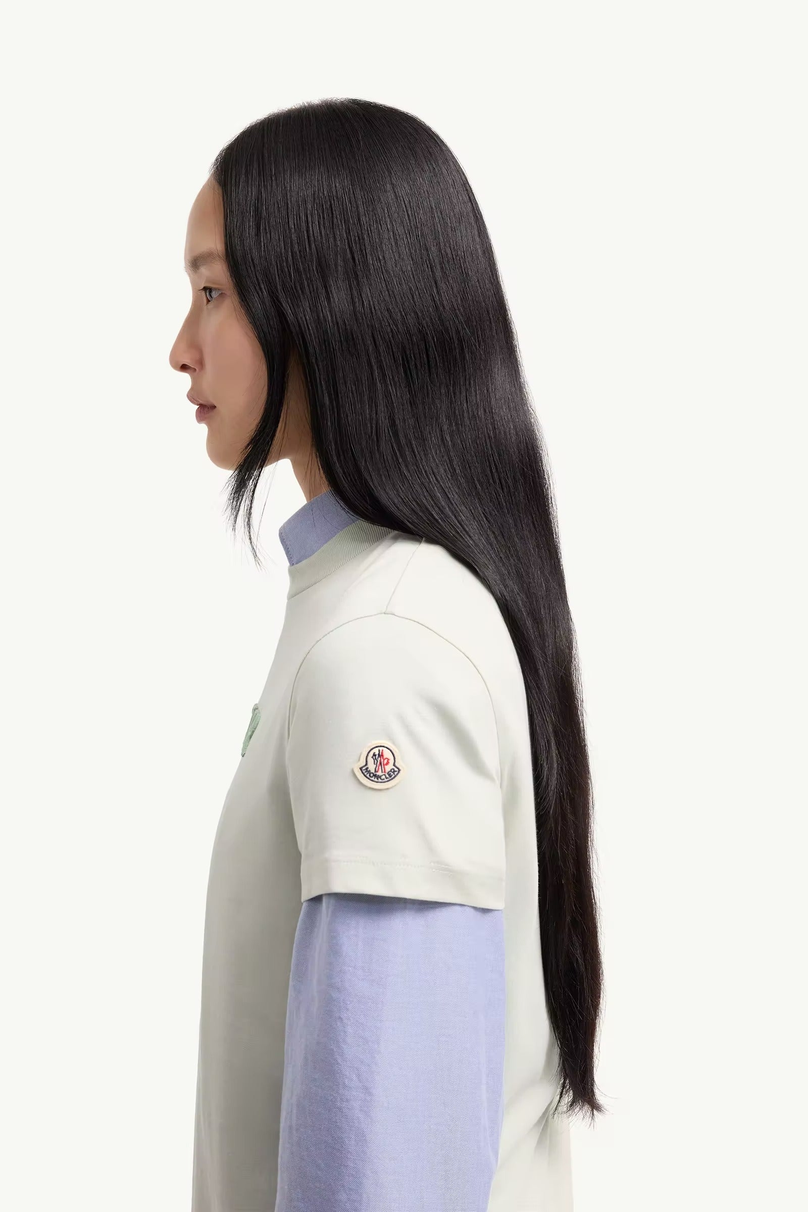 Logo-embroidered T-shirt-MONCLER-Verso