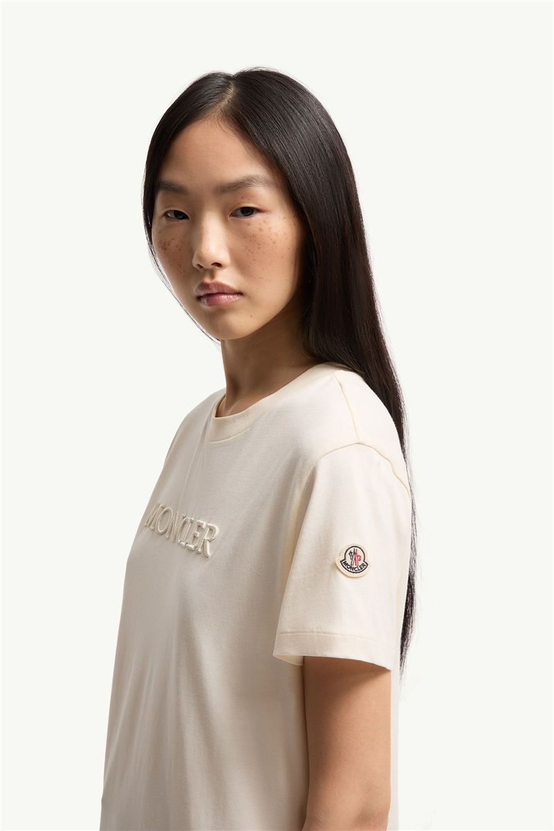 Logo-embroidered t-shirt-MONCLER-Verso