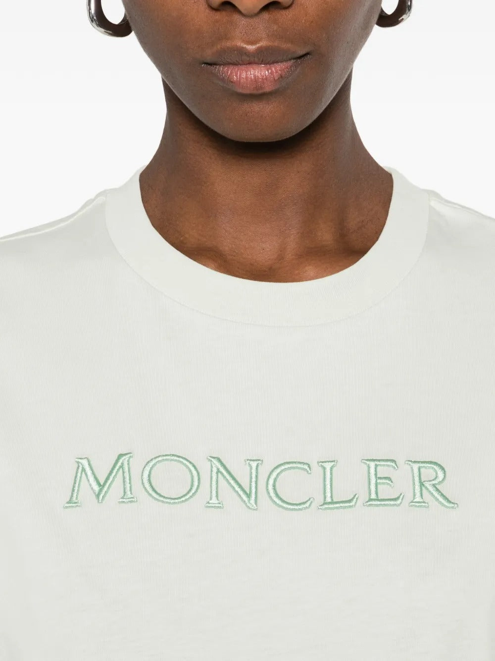 Logo-embroidered T-shirt-MONCLER-Verso