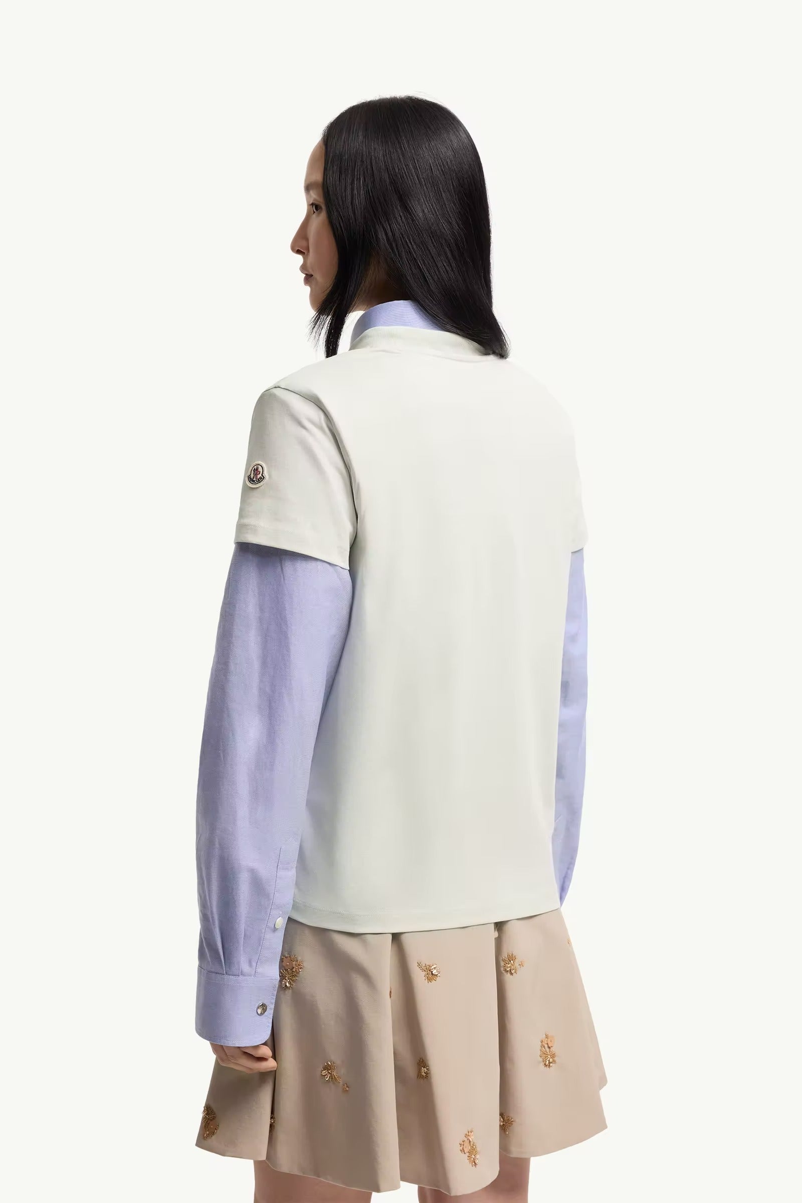 Logo-embroidered T-shirt-MONCLER-Verso