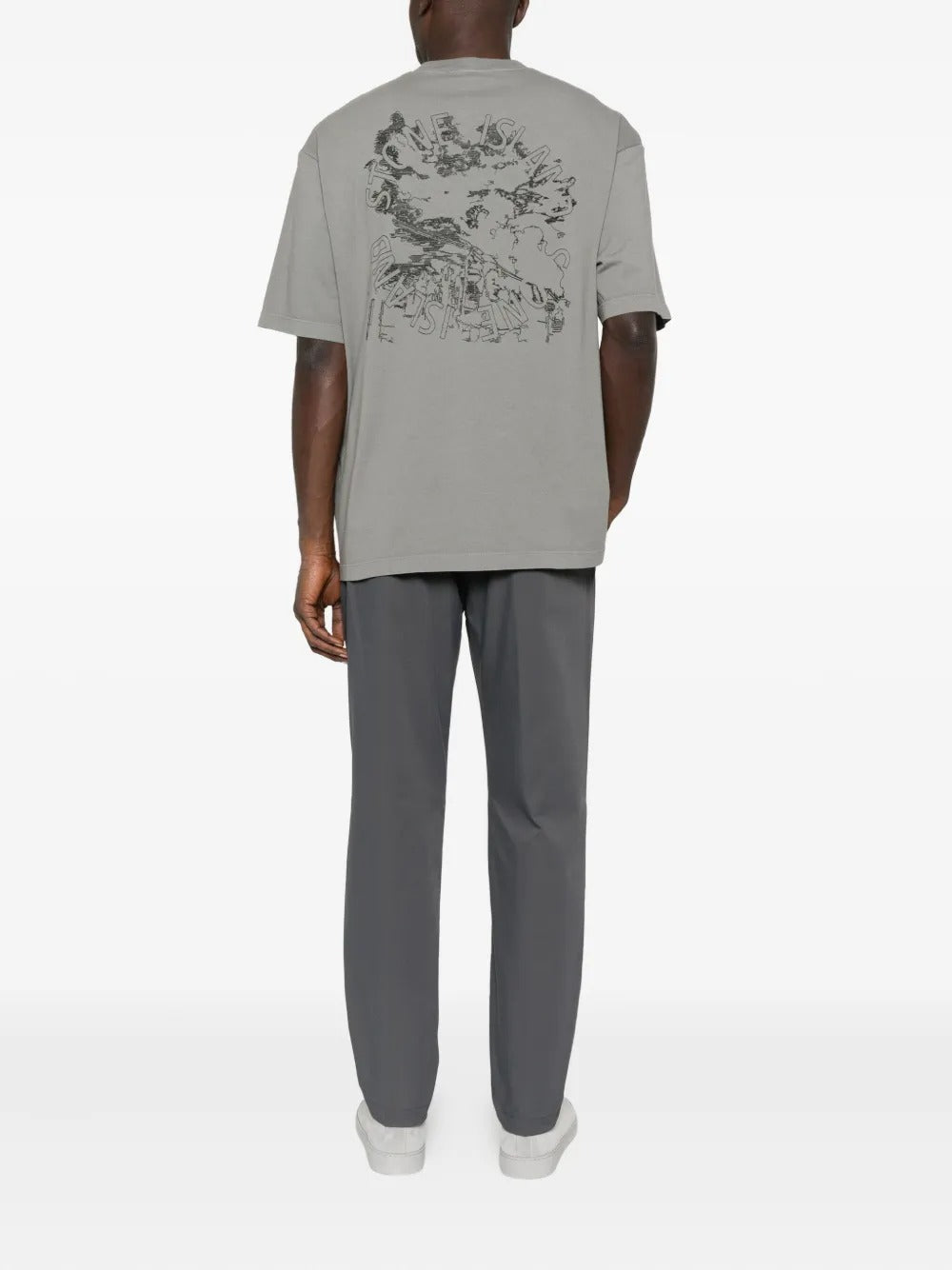 Logo-embroidered T-shirt-STONE ISLAND-Verso