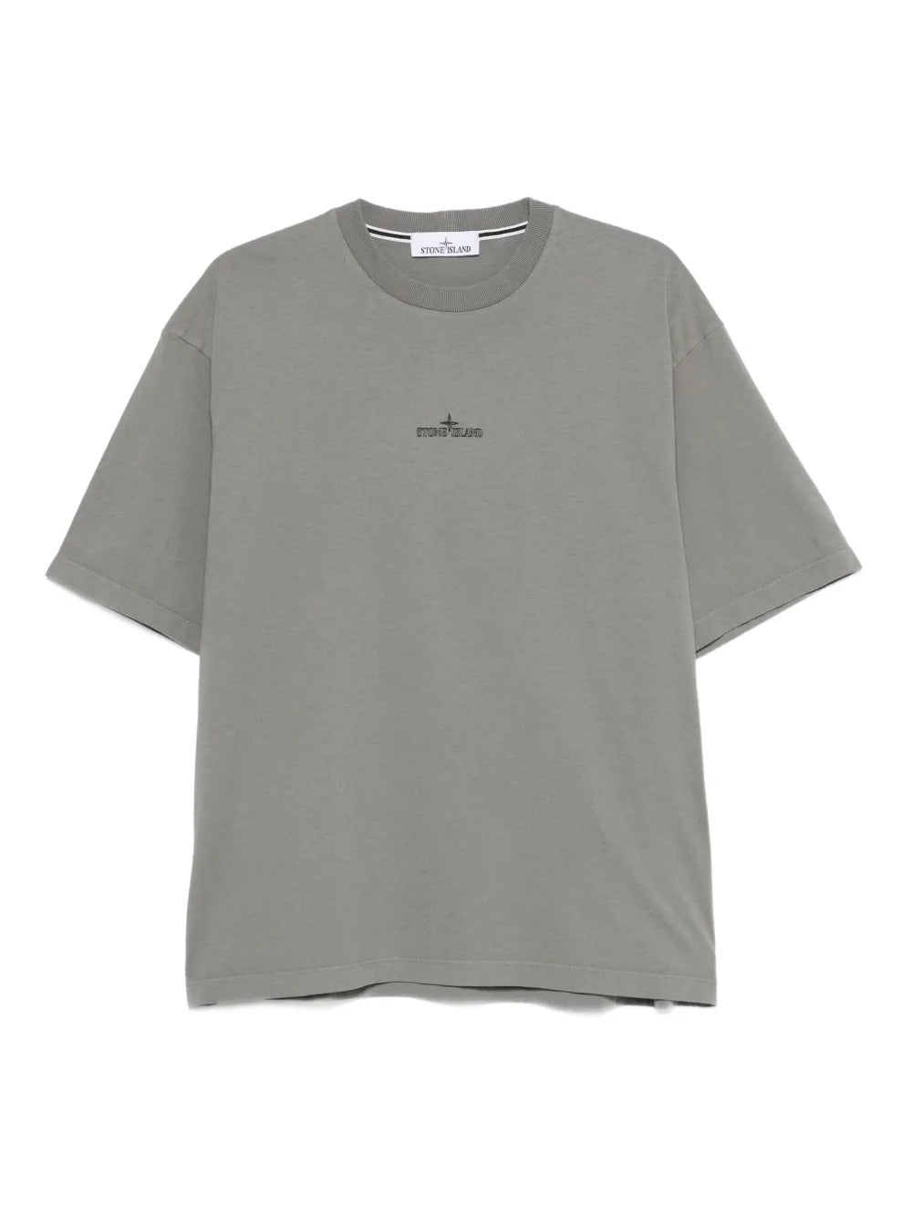 Logo-embroidered T-shirt-STONE ISLAND-Verso