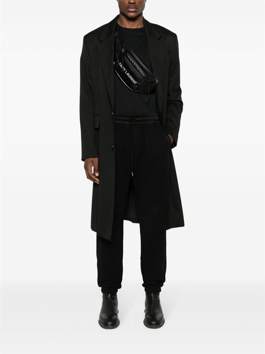 LOGO-EMBROIDERED TRACK PANTS -  SAINT LAURENT -  Verso