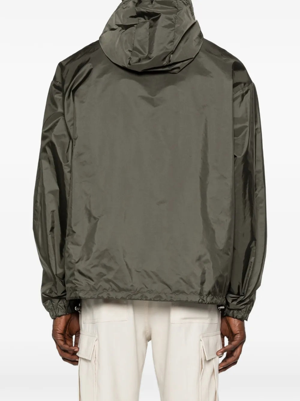 Logo hooded jacket-PRADA-Verso