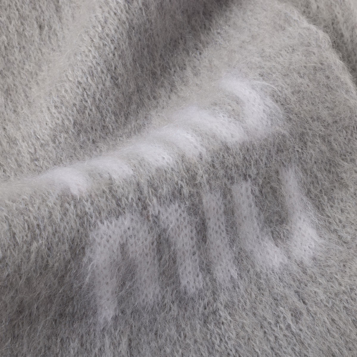 Logo-Jacquard Fringed Scarf-MIU MIU-Verso