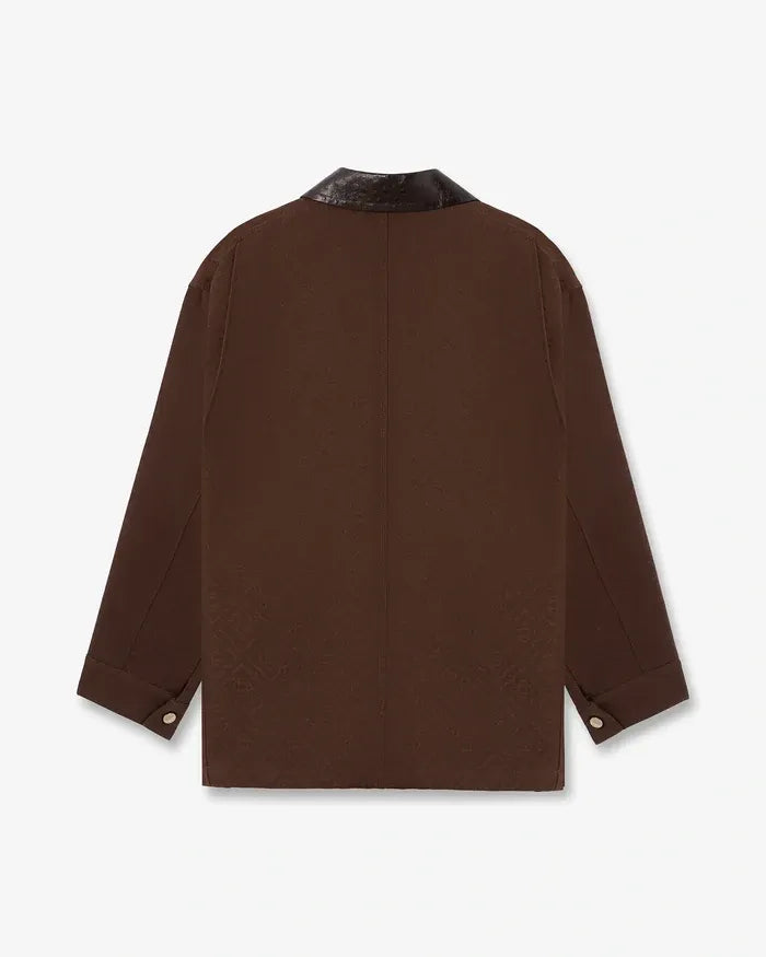 Logo Jacquard Workwear Jacket-CASABLANCA-Verso