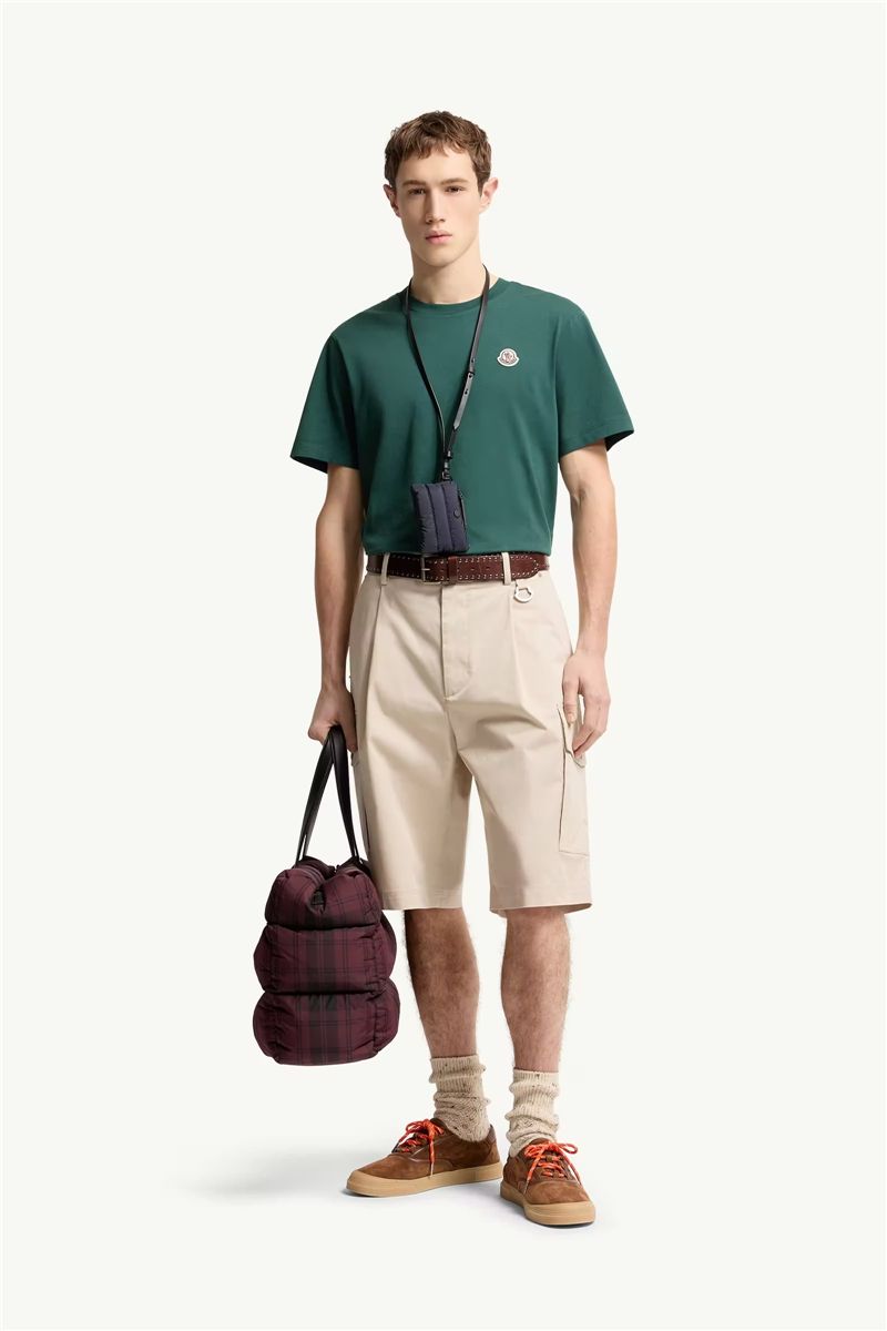 Logo patch cotton t-shirt (pack of three)-MONCLER-Verso