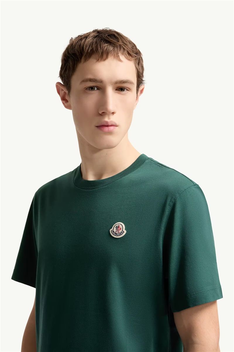 Logo patch cotton t-shirt (pack of three)-MONCLER-Verso