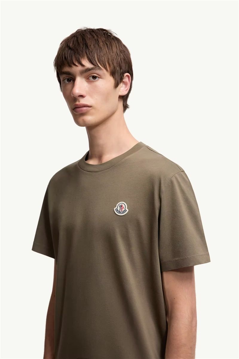 Logo patch cotton t-shirt (pack of three)-MONCLER-Verso
