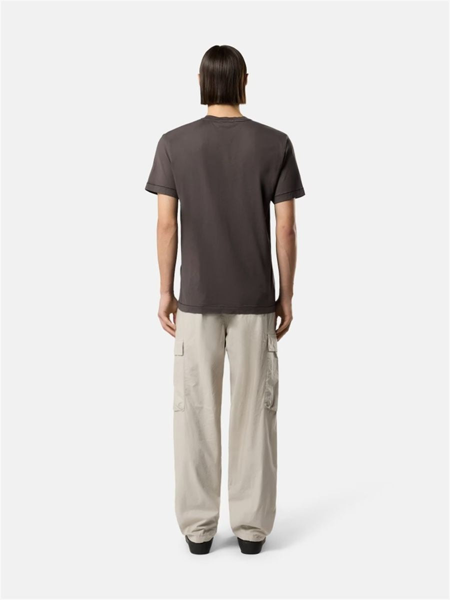 Logo-patch cotton t-shirt-STONE ISLAND-Verso