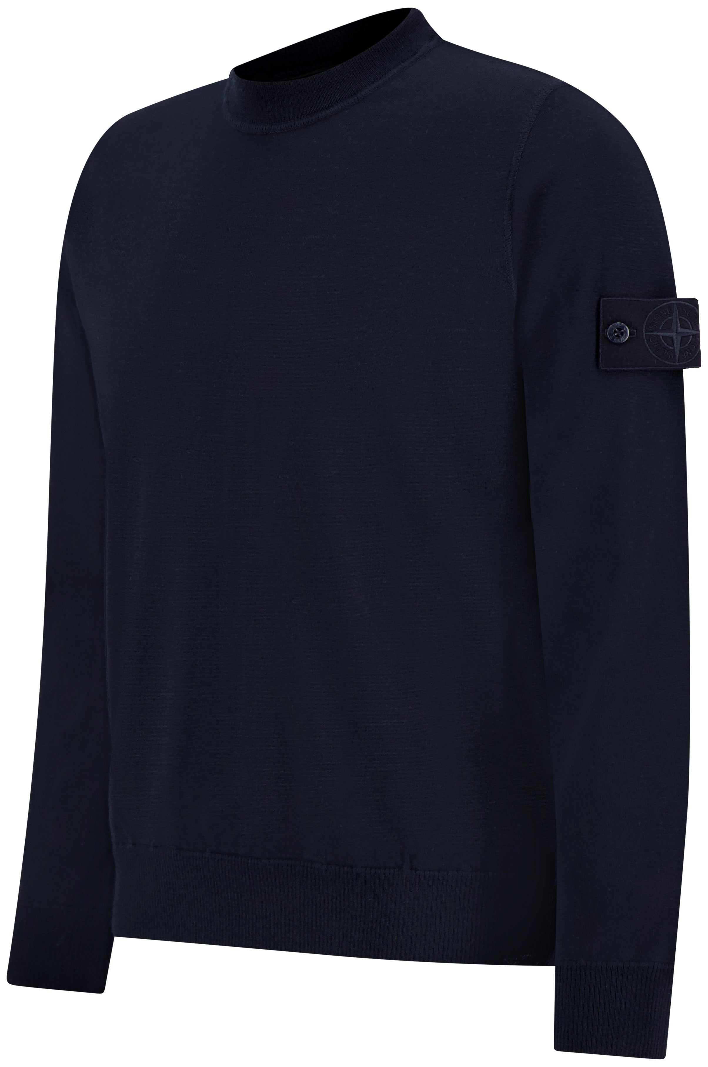 Logo-patch Crew-neck Sweater-STONE ISLAND-Verso