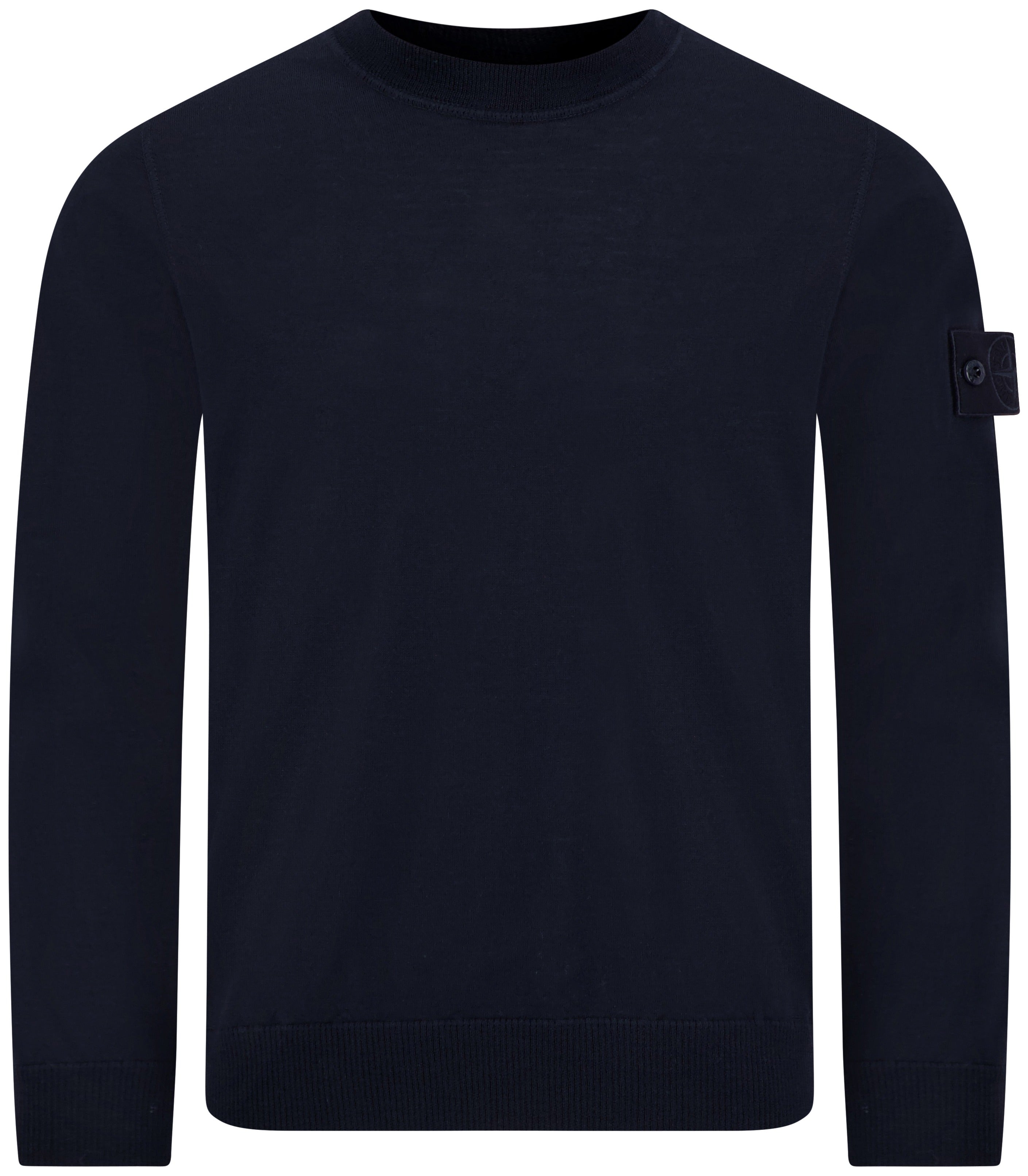 Logo-patch Crew-neck Sweater-STONE ISLAND-Verso