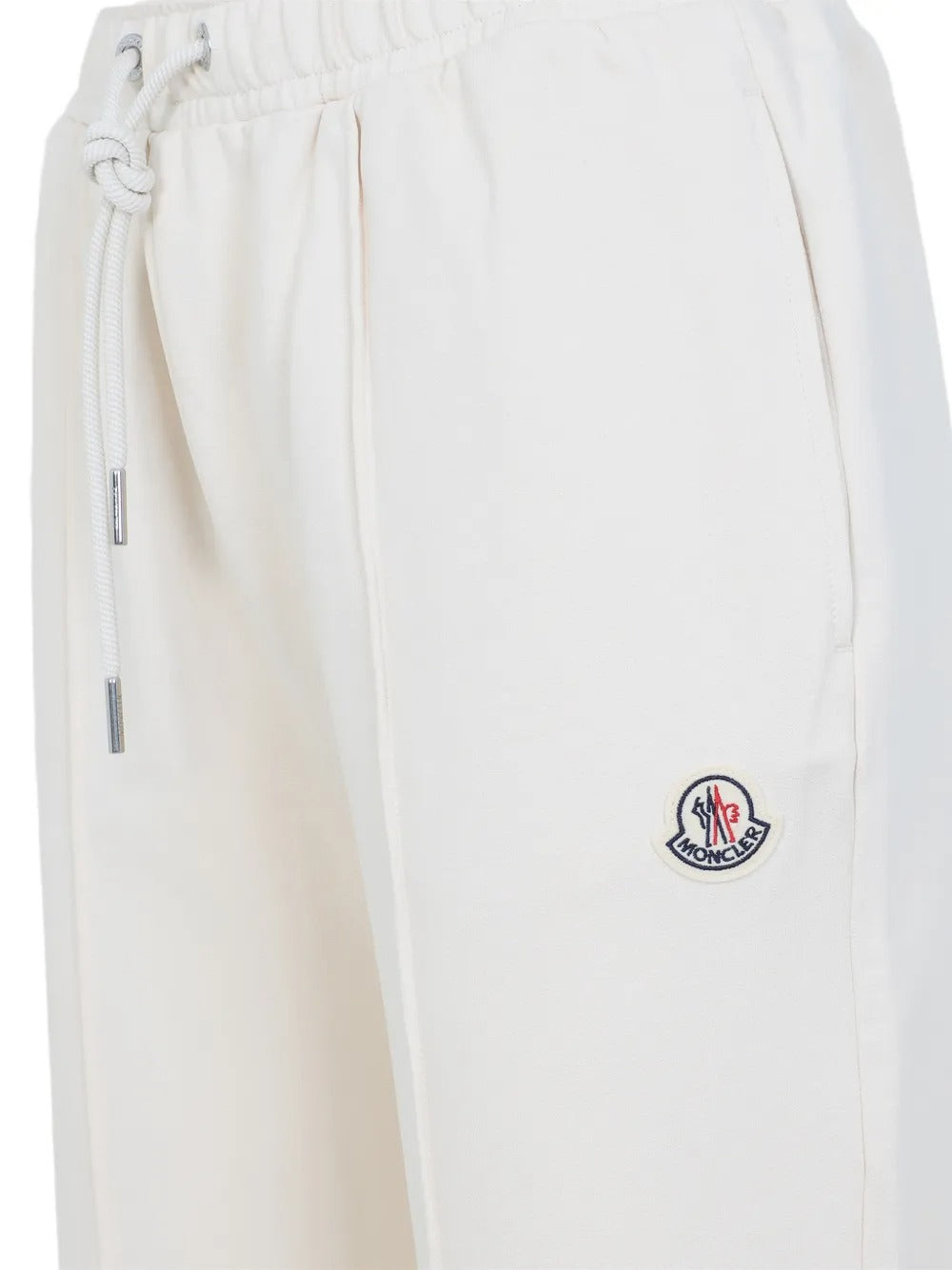 Logo-patch drawstrings trousers-MONCLER-Verso