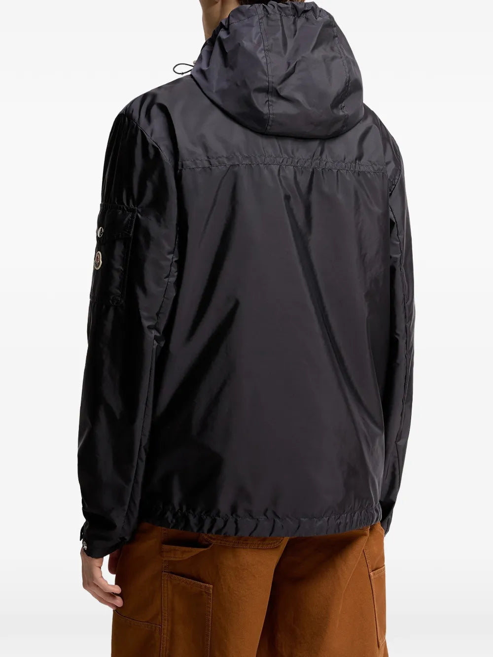 Logo-patch hooded jacket-MONCLER-Verso