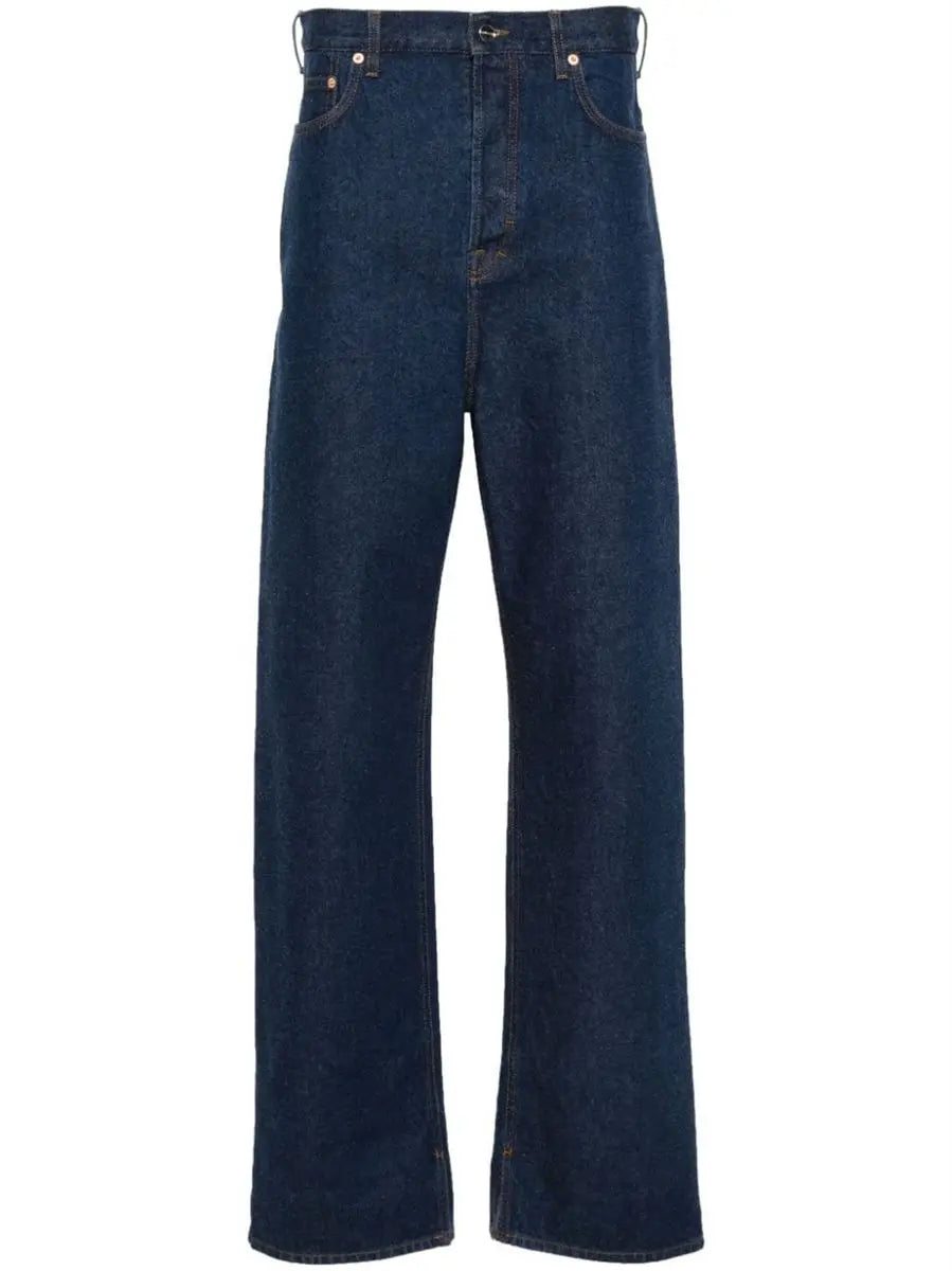logo-patch jeans