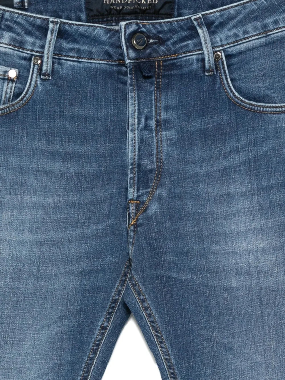 Logo-patch jeans-HAND PICKED-Verso