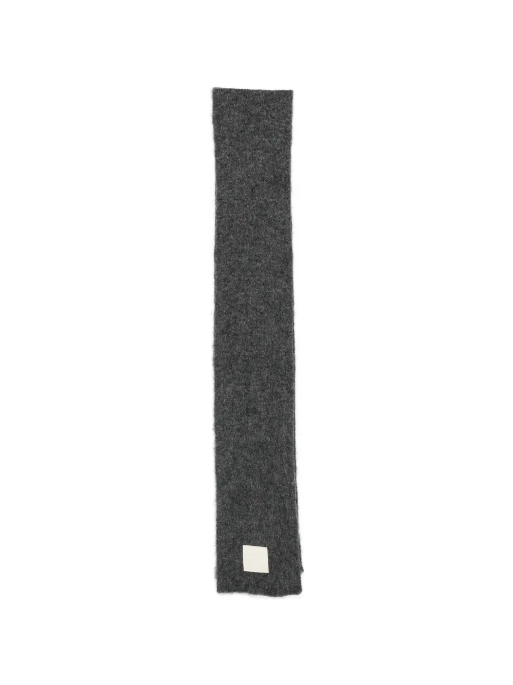 Logo-patch knitted scarf-AMI-309748-TU-TU-Verso