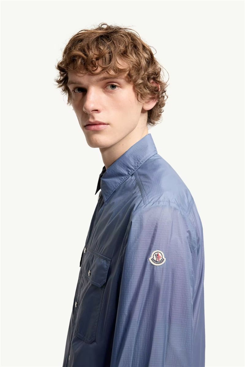 Logo patch long sleeve shirt-MONCLER-Verso