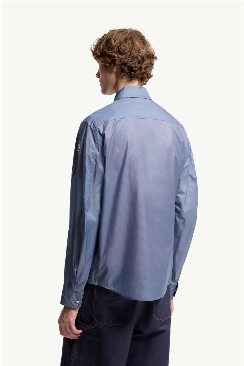 Logo patch long sleeve shirt-MONCLER-Verso