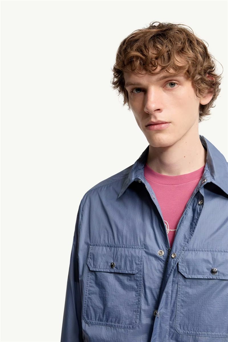 Logo patch long sleeve shirt-MONCLER-Verso