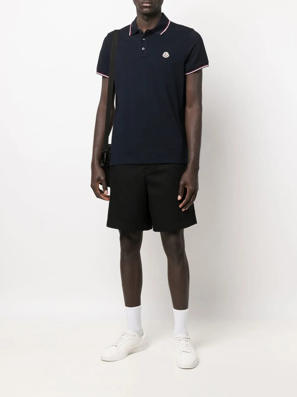 Logo patch polo shirt-MONCLER-Verso