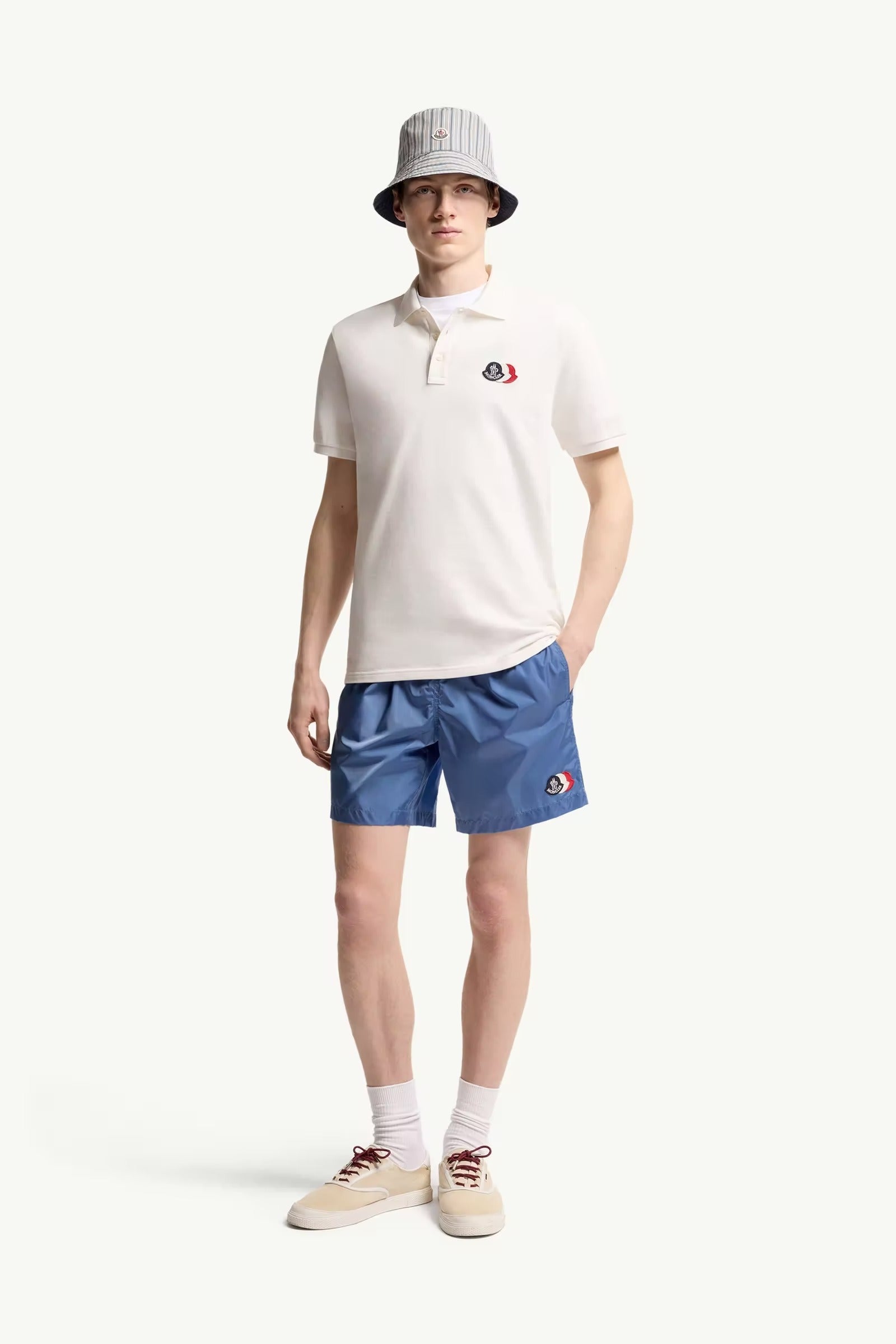 Logo-Patch Polo Shirt-MONCLER-Verso
