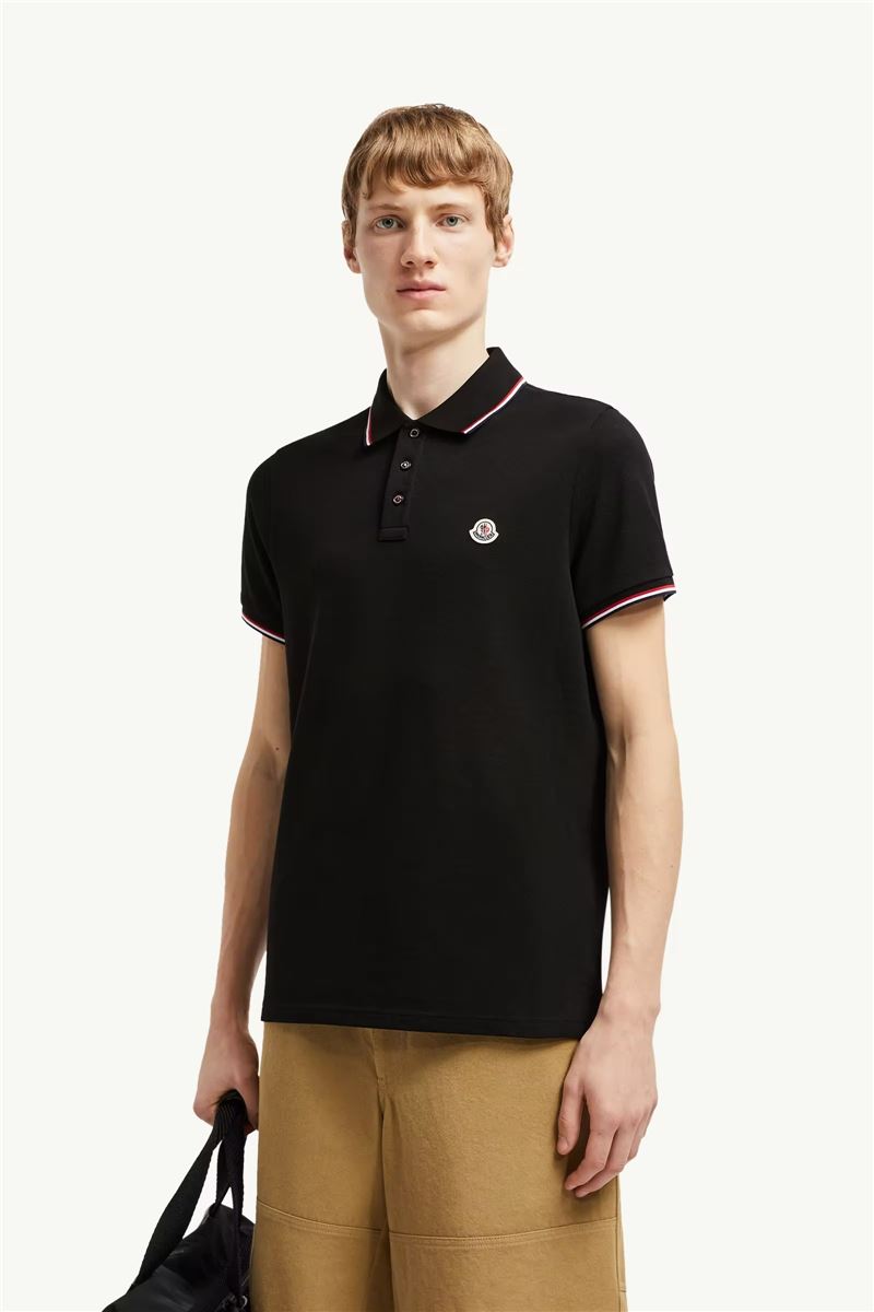 Logo patch polo shirt-MONCLER-Verso