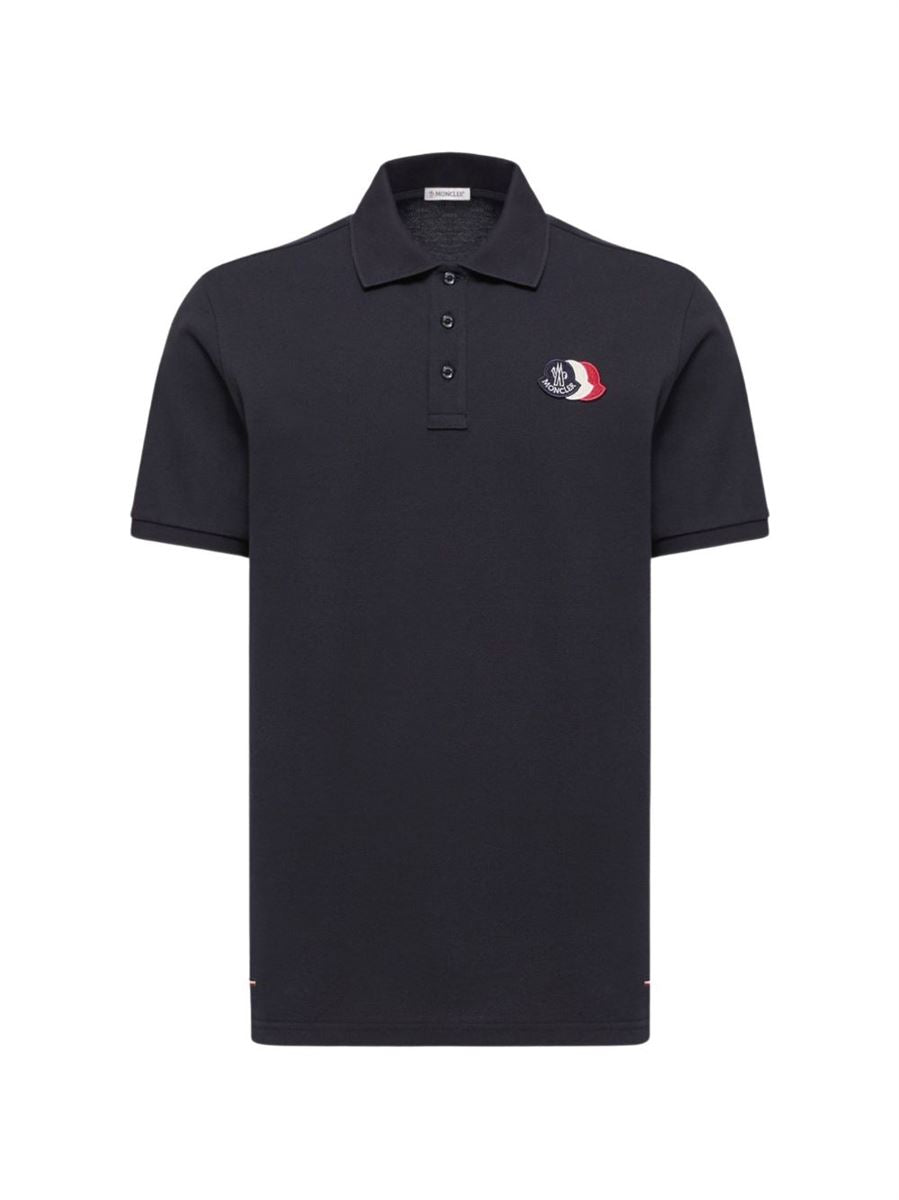 Logo-patch polo shirt-MONCLER-307629-S-Verso
