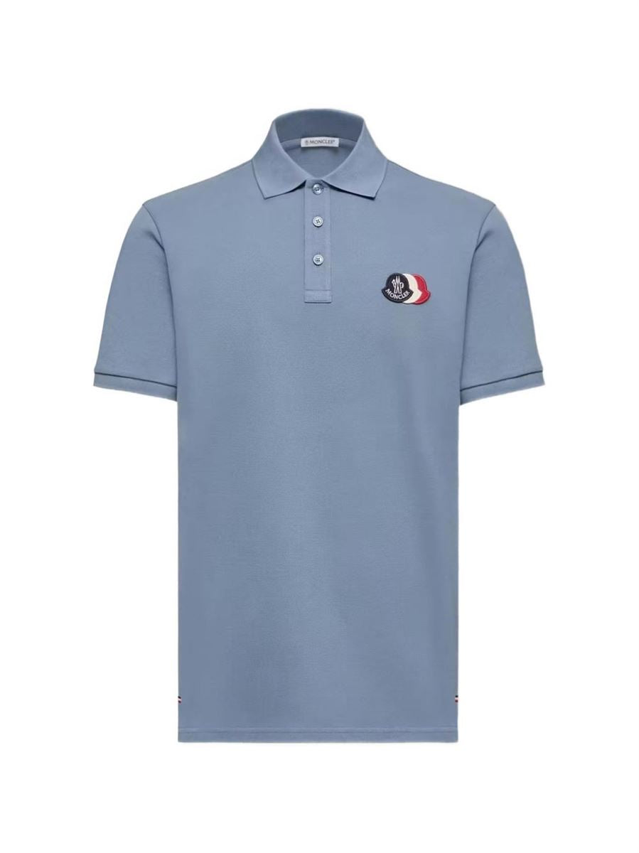 Logo-patch polo shirt-MONCLER-307630-S-Verso