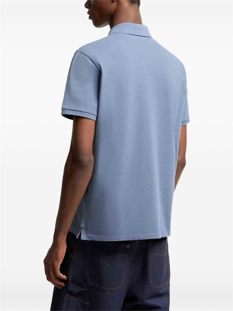 Logo-patch polo shirt-MONCLER-Verso