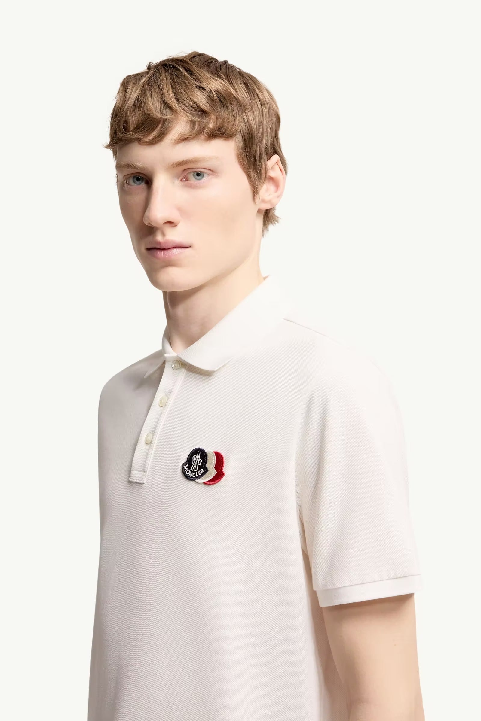 Logo-Patch Polo Shirt-MONCLER-Verso