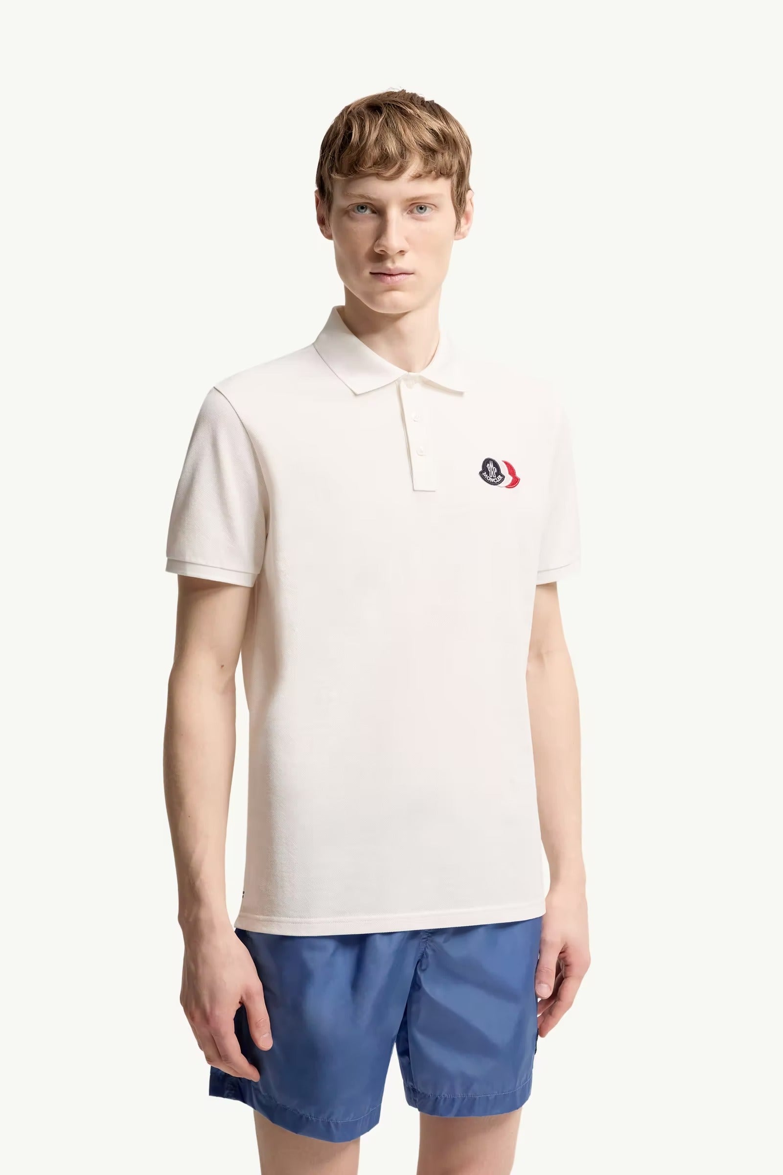 Logo-Patch Polo Shirt-MONCLER-Verso