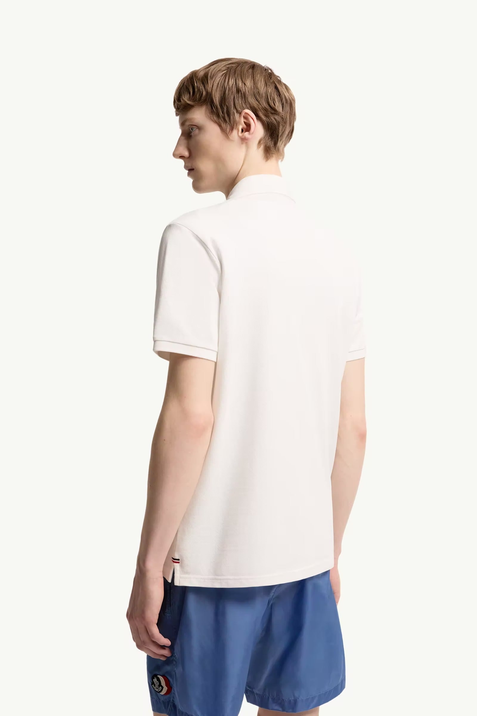 Logo-Patch Polo Shirt-MONCLER-Verso