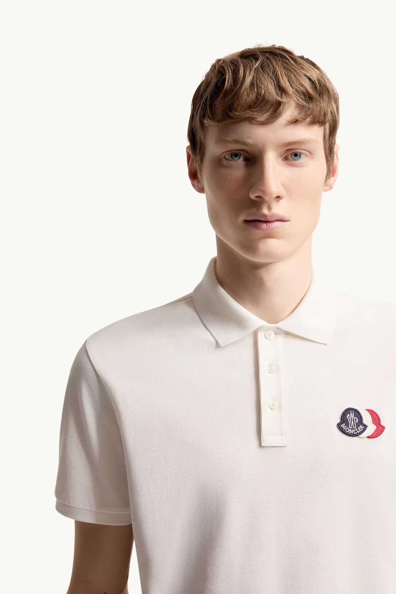 Logo-Patch Polo Shirt-MONCLER-Verso