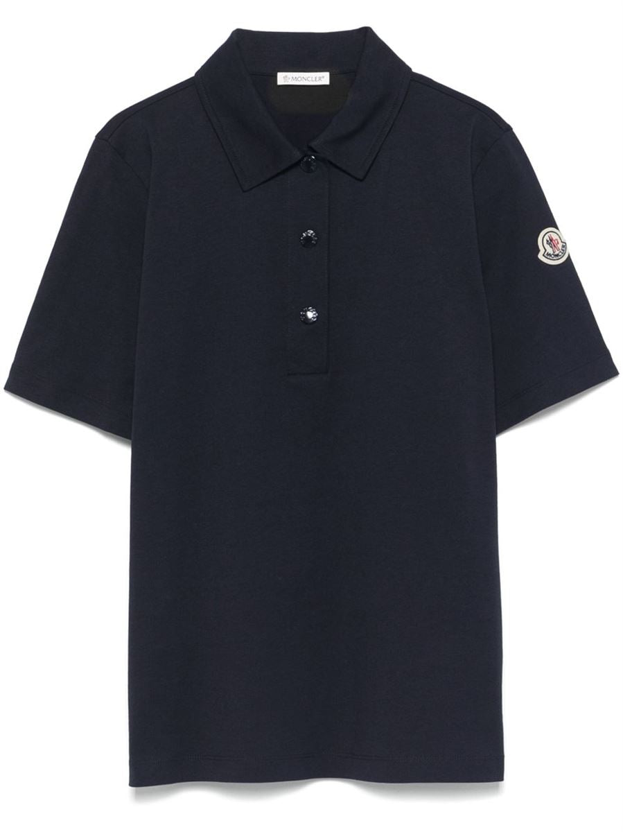 LOGO-PATCH POLO SHIRT -  MONCLER -  Verso