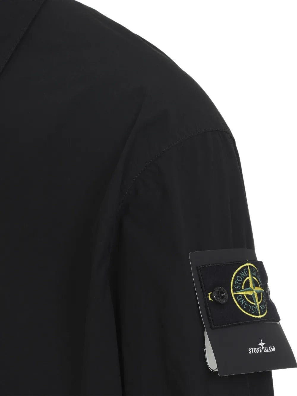 Logo-patch Shirt Jacket-STONE ISLAND-Verso
